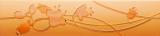 IBERO Listela Roppe orange velvet cenefa 10,5x44,5cm (1kus/bal)
