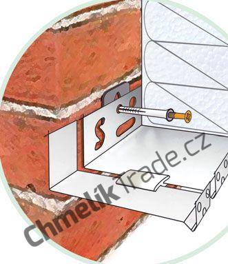 Zakládací profil LOS 163 0,7 mm - Tloušťka izolantu 160 mm - 1 Zakládací profil LOS 163 0,7 mm - Tloušťka izolantu 160 mm - 1