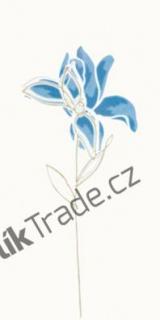 RAKO Inzerto Tulip, květ, modrá 19,8x39,8 cm -  WITMB010 (4ks/bal.)