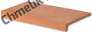 RAKO Balkónová tvarovka Andalusia,cihlová 30x15 cm - DCFJH115 (12kusů/bal)