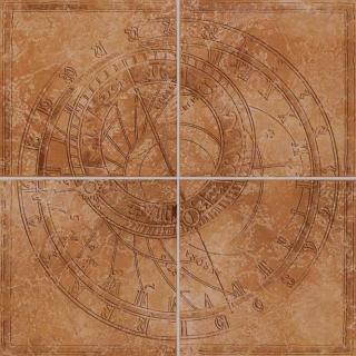 RAKO Orbis Rozeta, hnědá 66,6x66,6 cm - GDT62009 (4kusy/set)