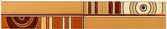 IBERO Listela Mosaico formas crema cenefa 5x31,6cm (1ks/bal)