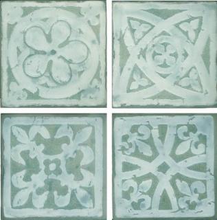 ELIOS Dekor Mithos archeo verde 10x10cm (1set/bal)