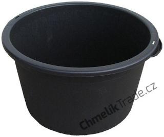 Vanička na maltu plast - kruhová černá 90 l