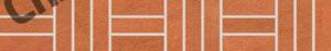 RAKO Dlaždice-bordura Terracotta cihlová 30x4,7 cm - DDPJ4626 (12kusů/bal)