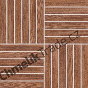 RAKO Mozaika Wood hnědá 29,2x29,2 cm - DDV1V620 (3sety/bal)