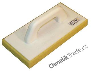 Hladítko s molitanem jemný PROFI 280x140mm - odlehčená ručka, bílé