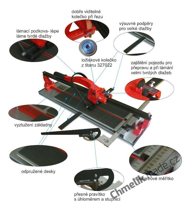 Řezačka na dlažbu Optimal X6 - 1200 mm LUX - NOVÝ MODEL + DÁREK ZDARMA