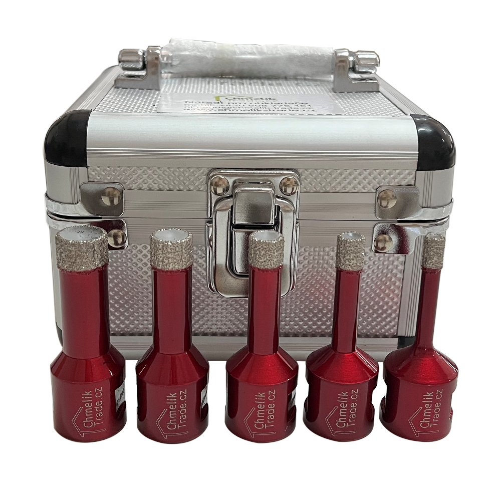 5-dílná sada diamantových korunek PROFI-DIACh Ø 6, 8, 10, 12, 14 mm M14