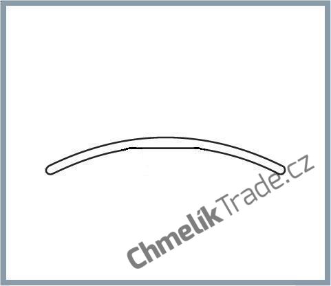 Přechodový profil oblý samolepící - šířka 30 mm - dřevěný dekor
