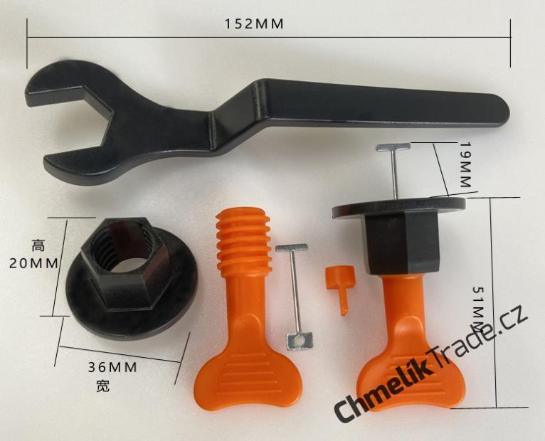 T LEVEL (50ks/balení) + utahovací klíč