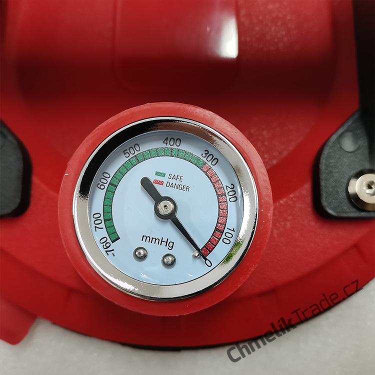 Chmelík P1 vakuová přísavka s manometrem na dlaždice, nosnost 110 kg, Ø 200 mm