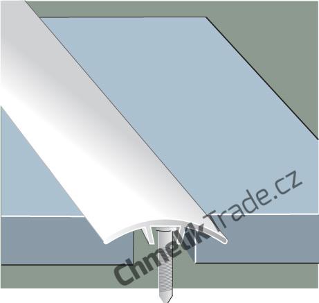 Přechodový profil oblý natloukací - šířka 30 mm - dřevěný dekor