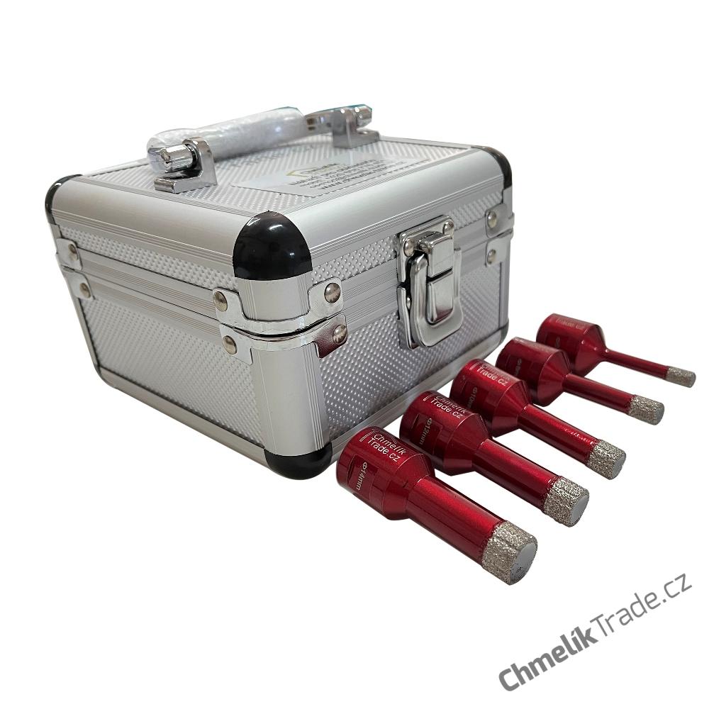 5-dílná sada diamantových korunek PROFI-DIACh Ø 6, 8, 10, 12, 14 mm M14