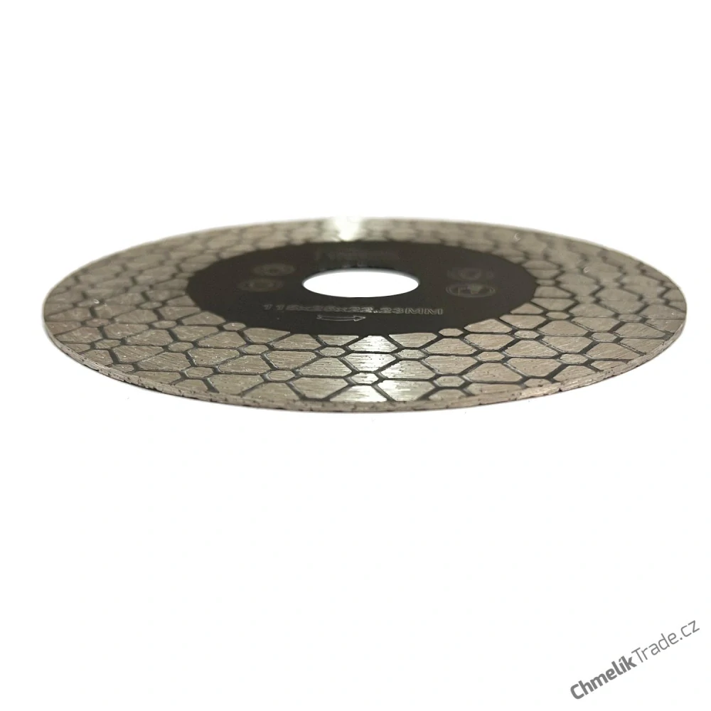 Řezný / brusný diamantový kotouč Chmelík-Jolly rohy 115 mm Black