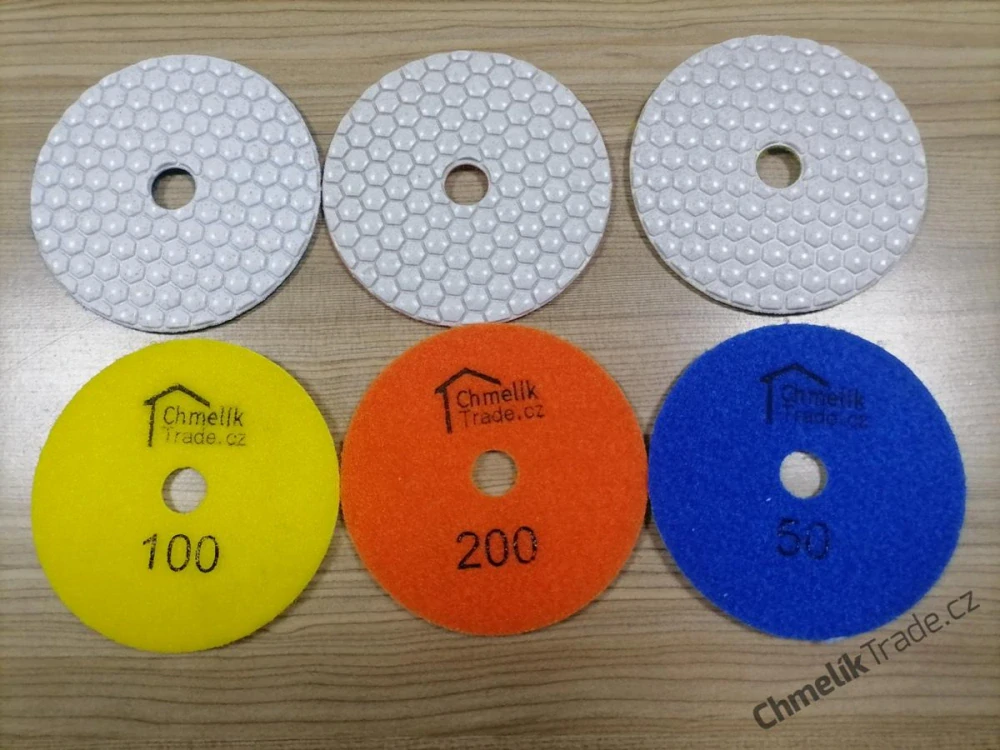 Chmelík diamantový brusný pad P3 - 100 mm / Z100