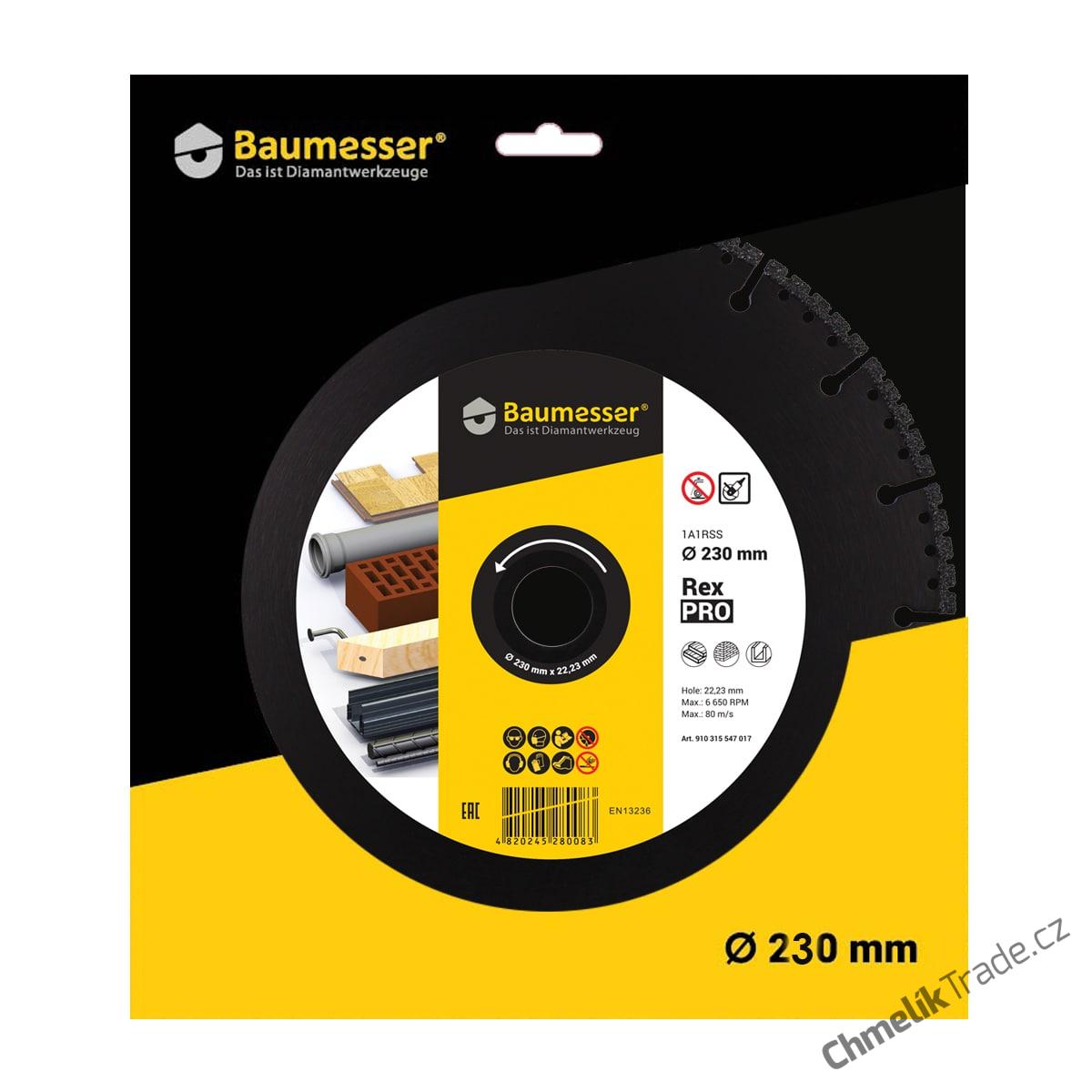Kotouč BAUMESSER 1A1RSS V 125x2,5x6x22,2 PRO REX