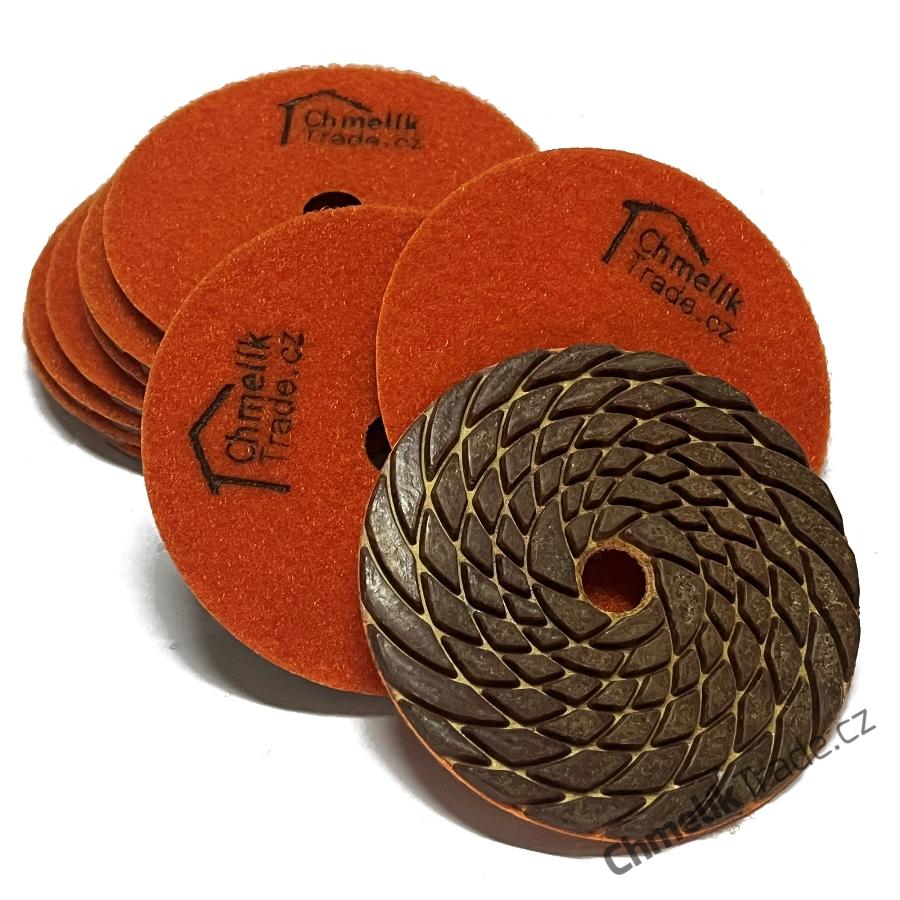 Chmelík diamantový brusný pad P2 - 100 mm / Z200