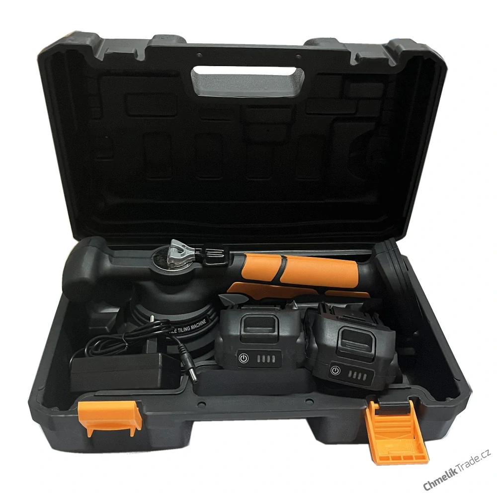 Chmelík vibrační přísavka na dlažbu, 21 V, 2x baterie