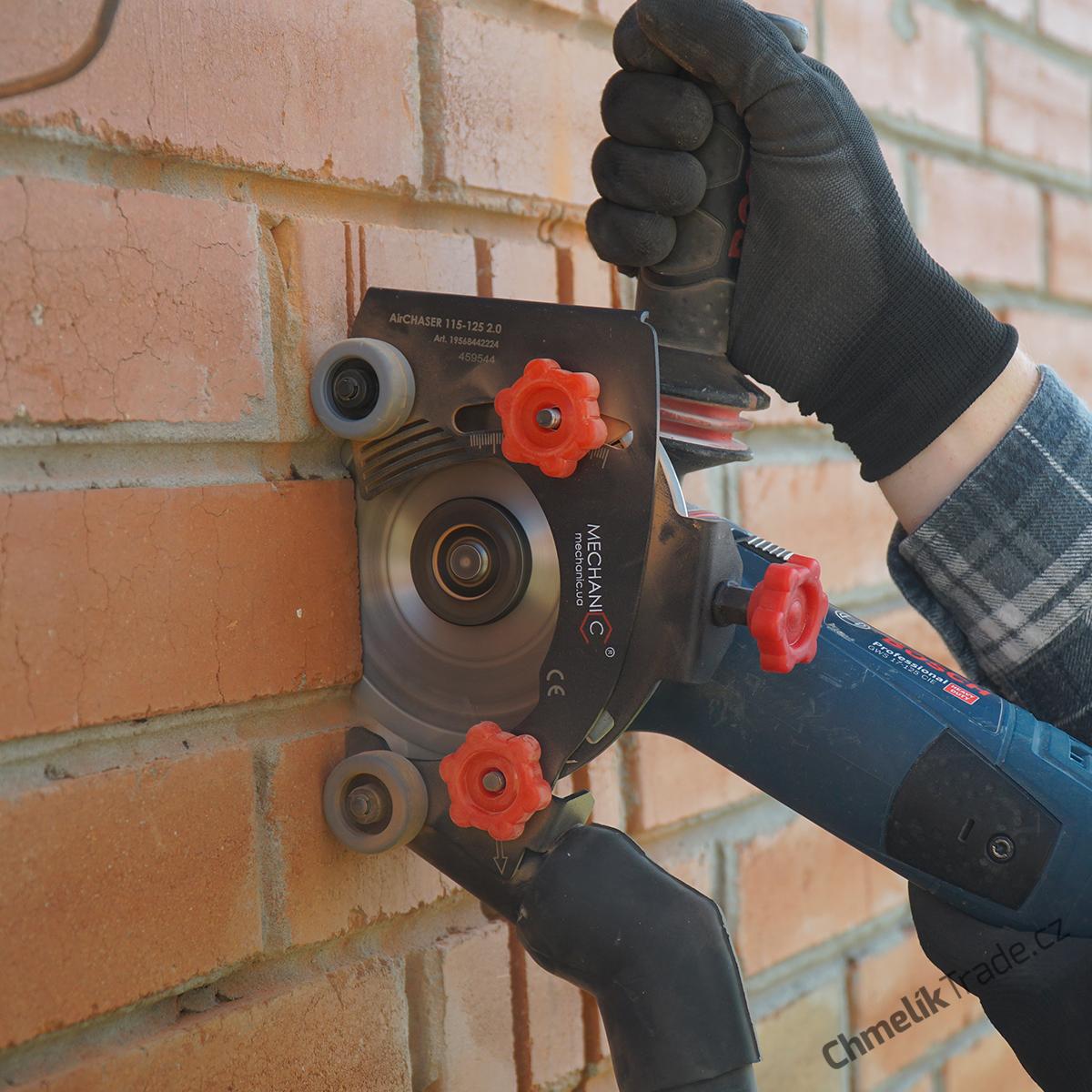 AIRCHASER 115-125mm 2.0 kryt odsávací s kolečky pro úhlovou brusku