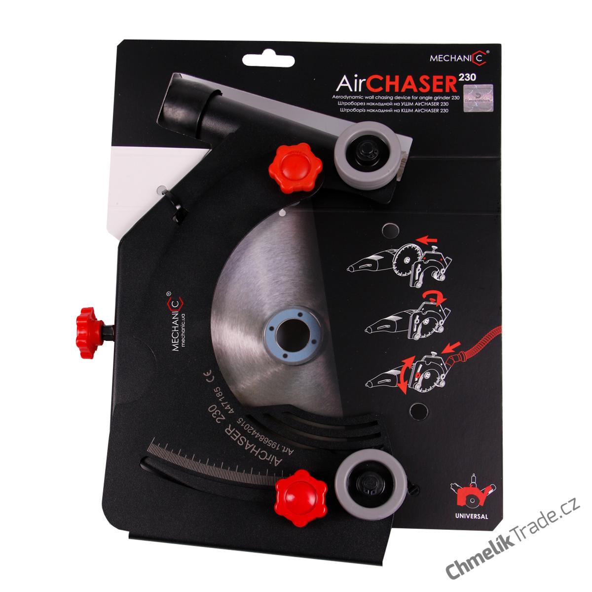 AIRCHASER 230 mm - kryt odsávací s kolečky pro úhlovou brusku