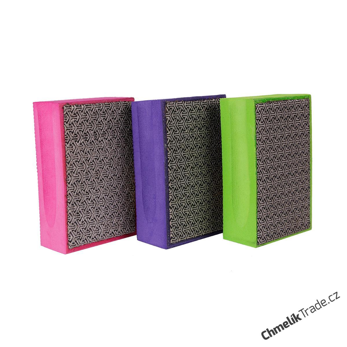 Diamantová brusná houbička hrubost 100