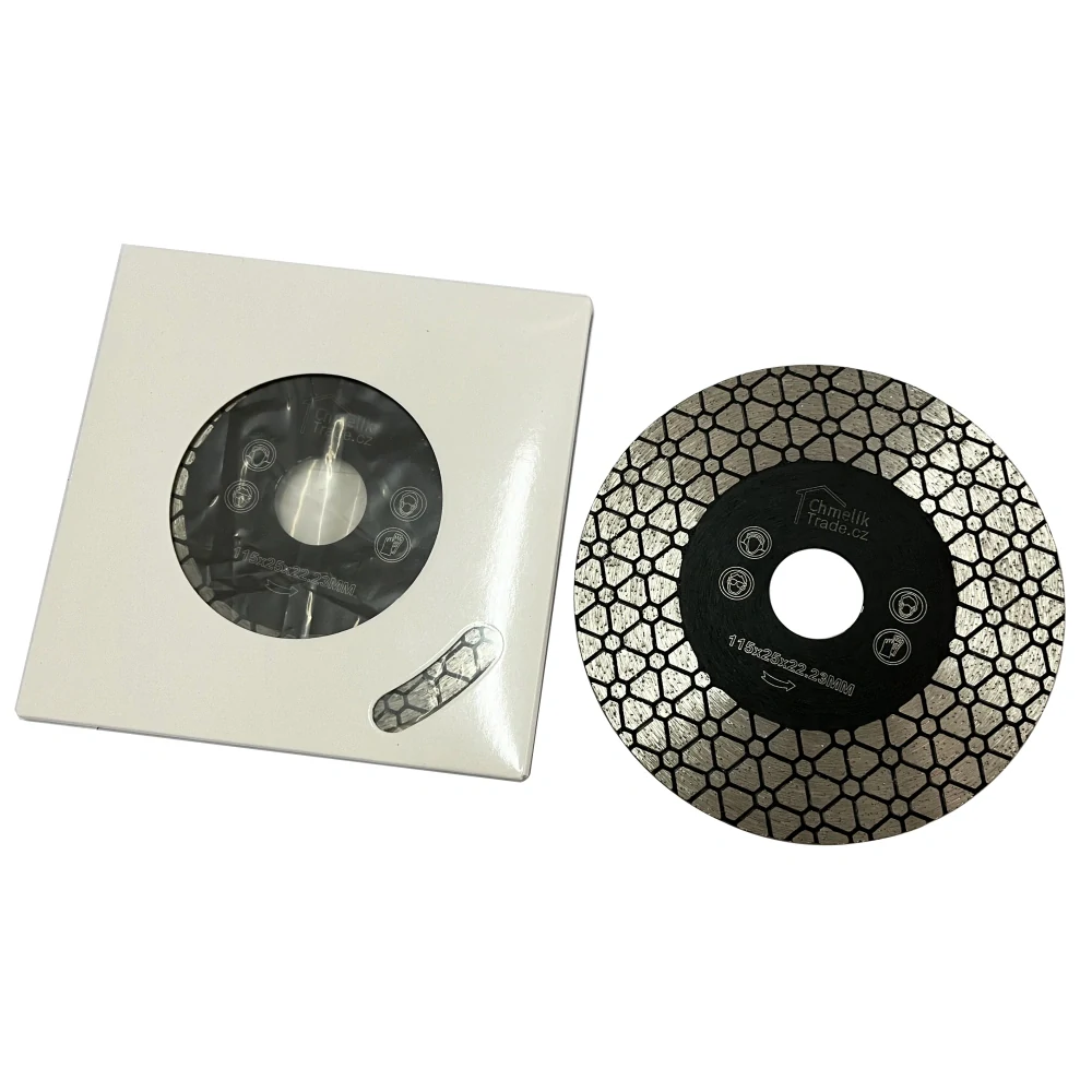 Řezný / brusný diamantový kotouč Chmelík-Jolly rohy 115 mm Black
