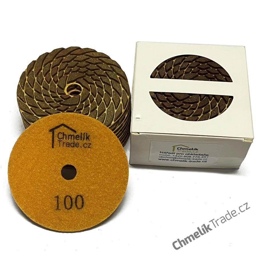 Chmelík diamantový brusný pad P2 - 100 mm / Z100