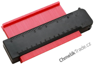 Přenašeč tvarů plastový, kopírovací přípravek 125 mm s magnetem