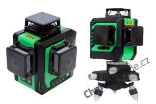 LASER LINIOVÝ 3D GREEN - 6x KŘÍŽ VZÁJEMNĚ PROPOJENÝ