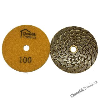 Chmelík diamantový brusný pad P2 - 100 mm / Z100