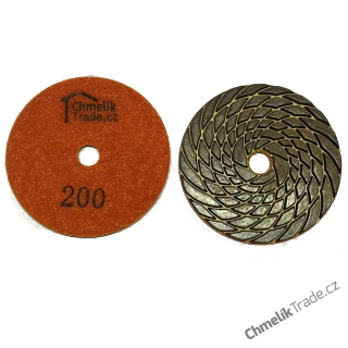 Chmelík diamantový brusný pad P2 - 100 mm / Z200
