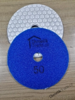 Chmelík diamantový brusný pad P3 - 100 mm / Z50